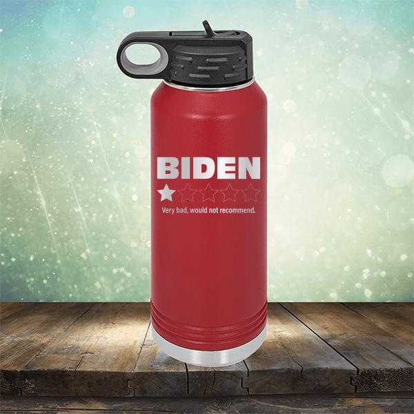 Joe Biden One Star Review Very Bad Would Not Recommend - Laser Etched Tumbler Mug