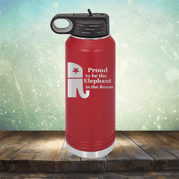 Proud To Be The Elephant in the Room - Laser Etched Tumbler Mug