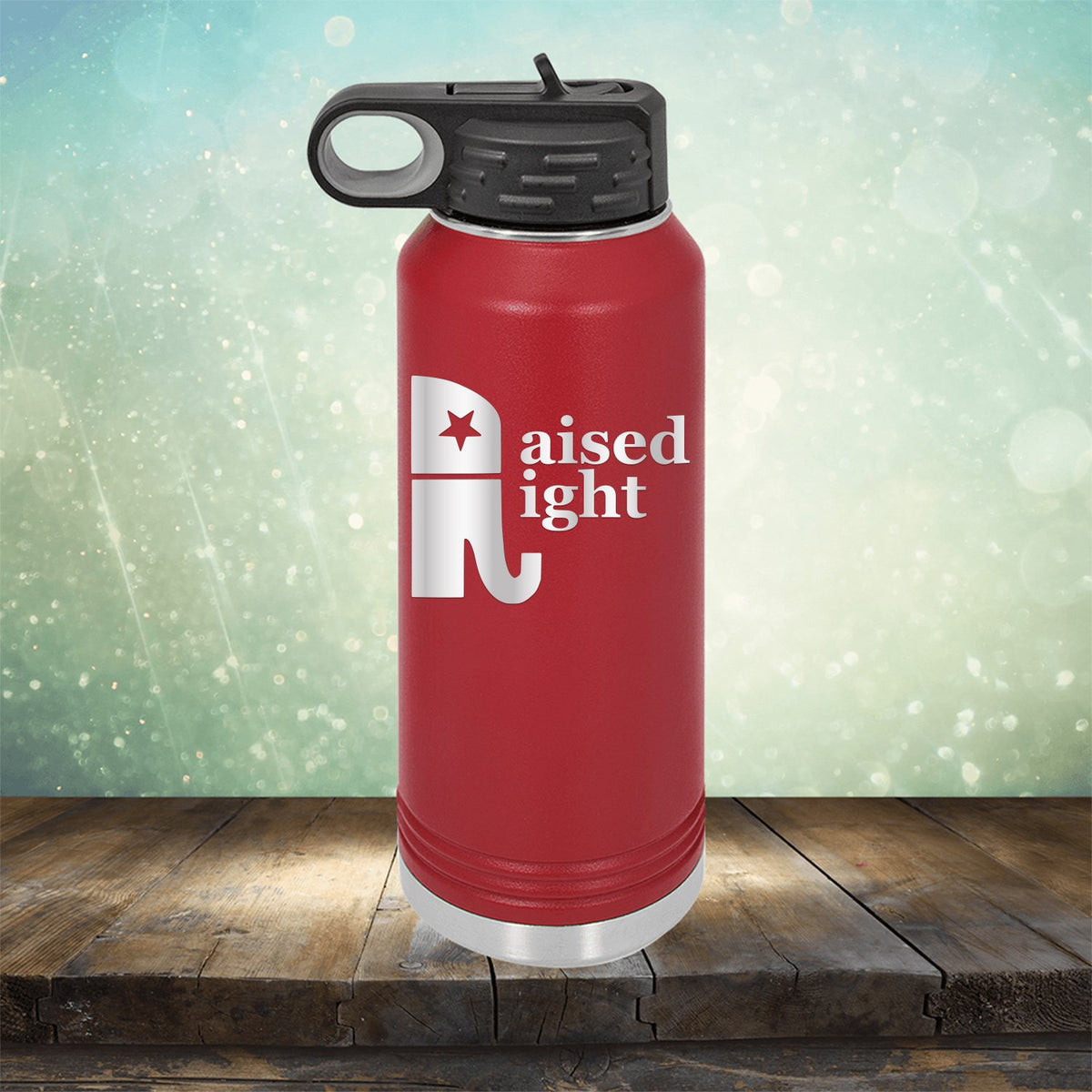 Elephant Raised Right - Laser Etched Tumbler Mug