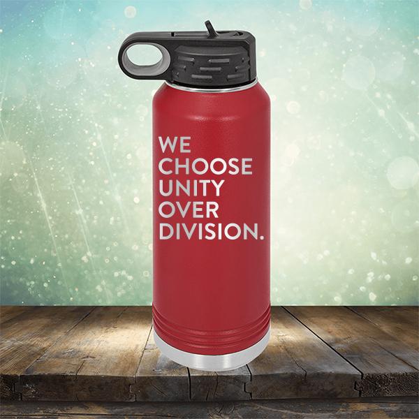 We Choose Unity Over Division - Laser Etched Tumbler Mug