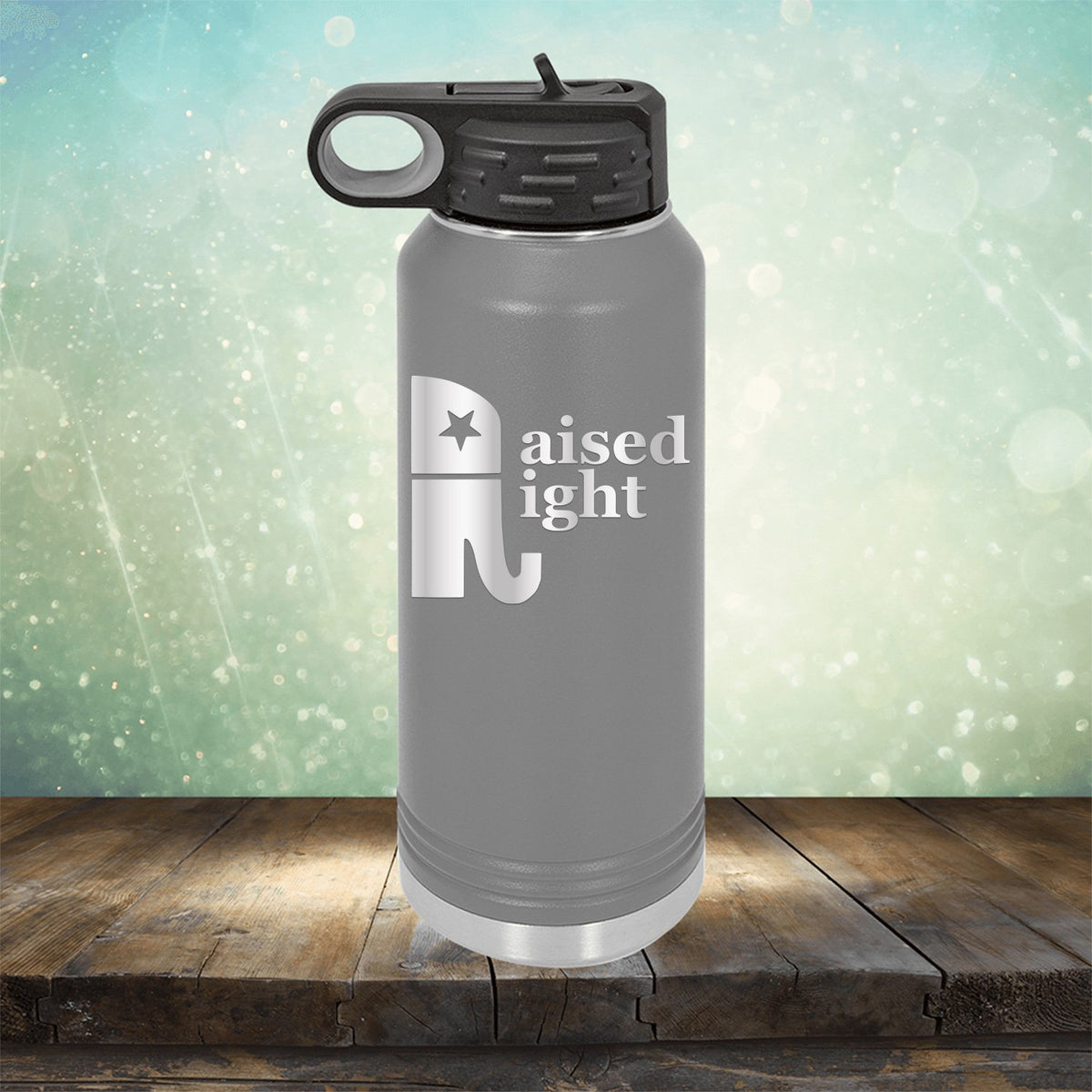 Elephant Raised Right - Laser Etched Tumbler Mug