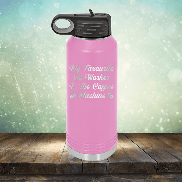 My Favorite Co-Worker is the Coffee Machine - Laser Etched Tumbler Mug