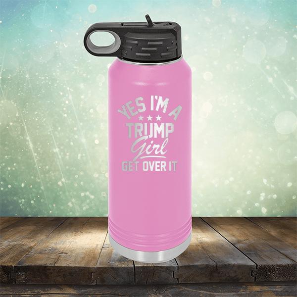 Yes I'm A Trump Girl Get Over It - Laser Etched Tumbler Mug