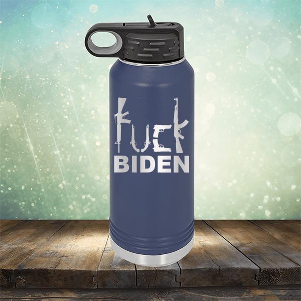 Fuck Biden Guns - Laser Etched Tumbler Mug