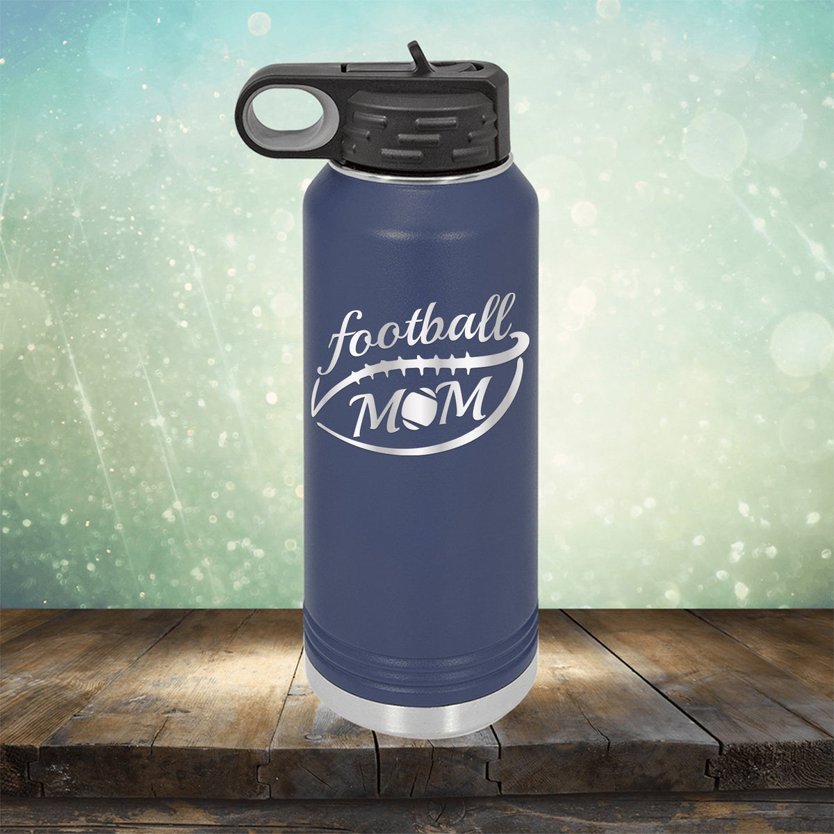 Football Mom - Laser Etched Tumbler Mug