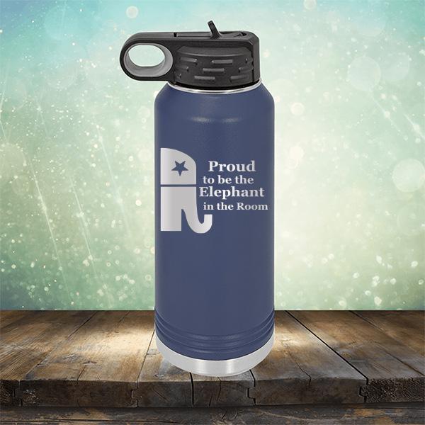 Proud To Be The Elephant in the Room - Laser Etched Tumbler Mug