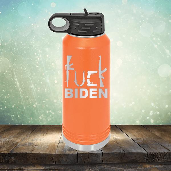 Fuck Biden Guns - Laser Etched Tumbler Mug