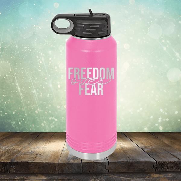 Freedom Over Fear - Laser Etched Tumbler Mug