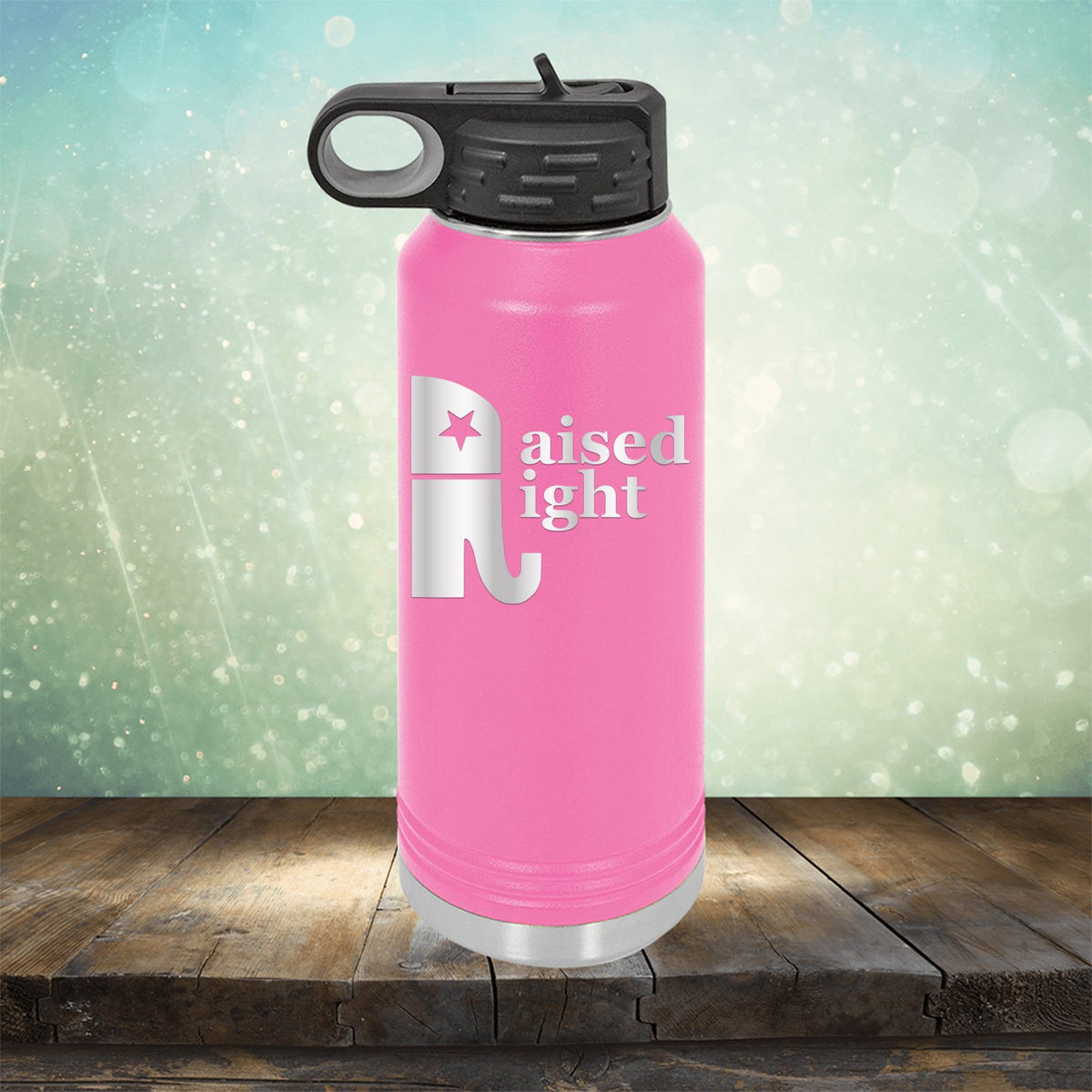 Elephant Raised Right - Laser Etched Tumbler Mug