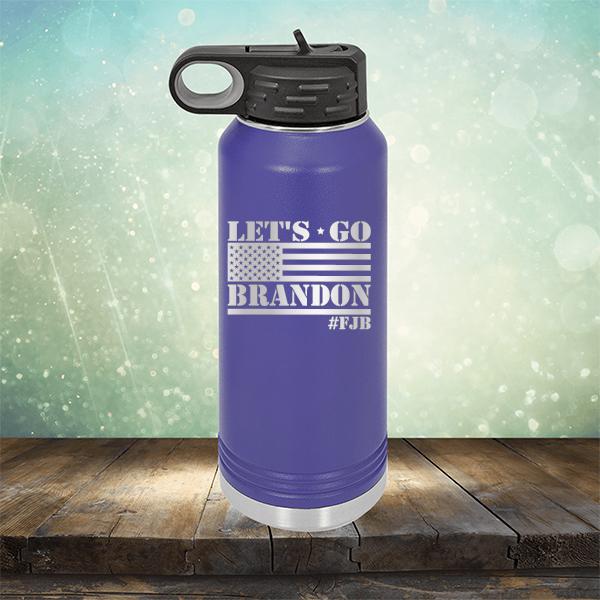 Let&#39;s Go Brandon American Flag - Laser Etched Tumbler Mug