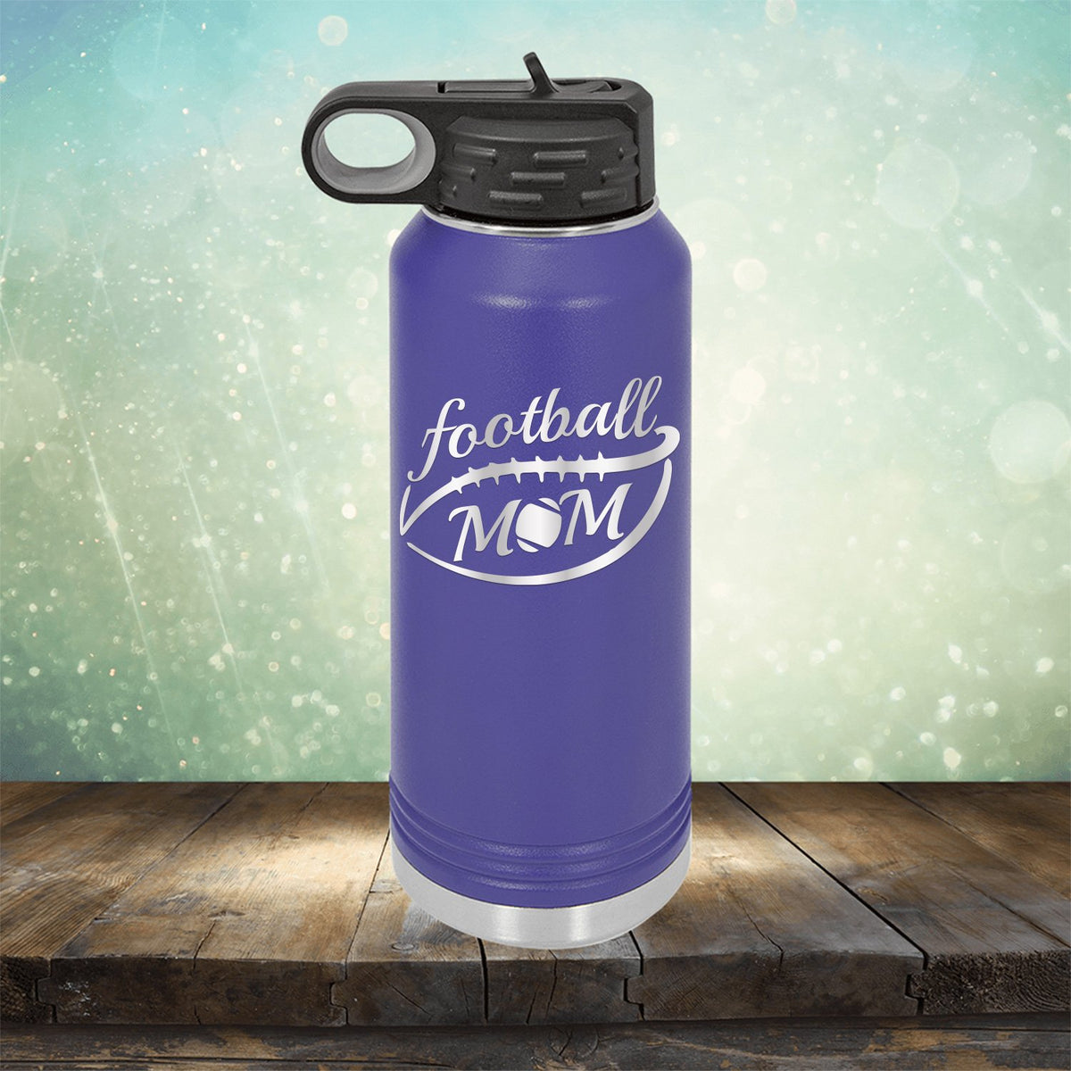 Football Mom - Laser Etched Tumbler Mug