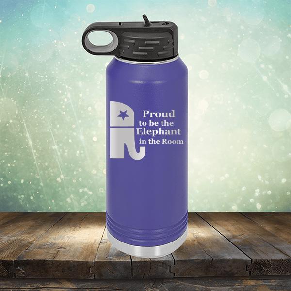 Proud To Be The Elephant in the Room - Laser Etched Tumbler Mug