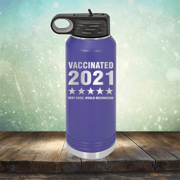 Vaccinated 2021 Very Good Would Recommend - Laser Etched Tumbler Mug