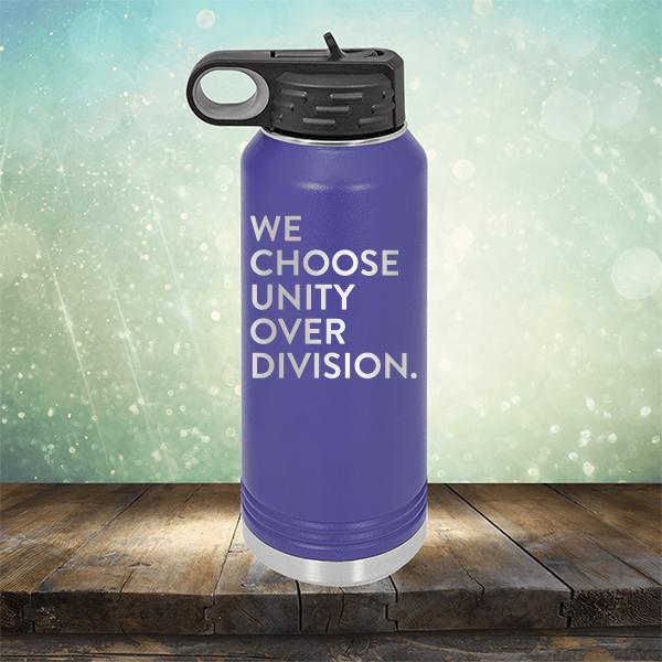 We Choose Unity Over Division - Laser Etched Tumbler Mug