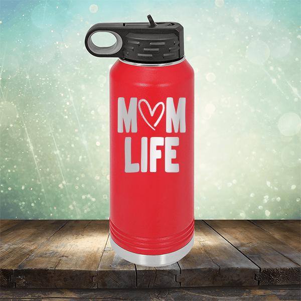 Mom Life with Heart - Laser Etched Tumbler Mug