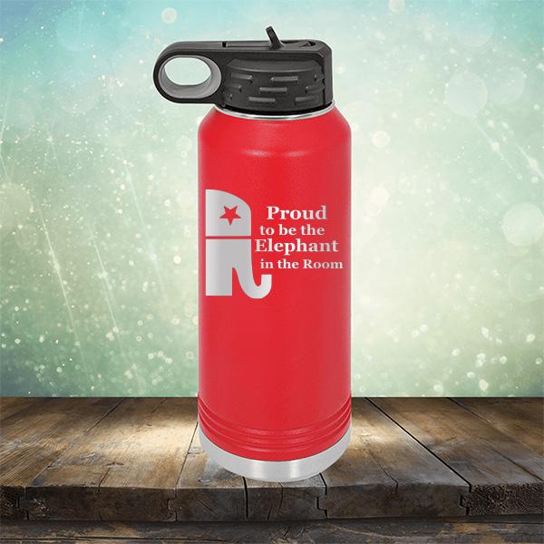 Proud To Be The Elephant in the Room - Laser Etched Tumbler Mug
