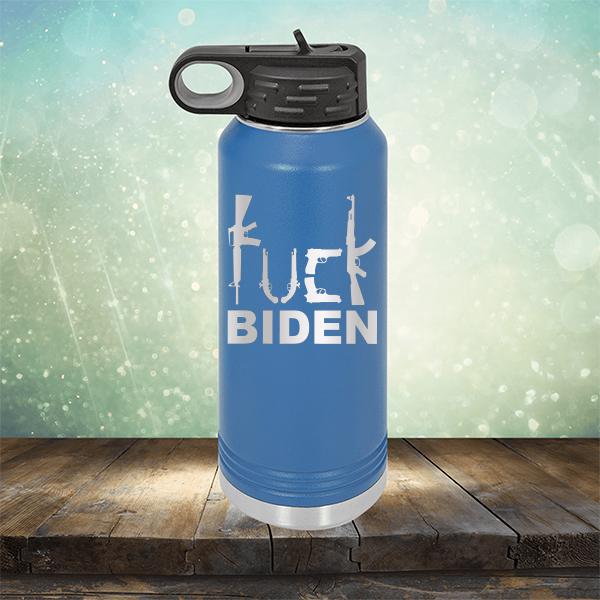 Fuck Biden Guns - Laser Etched Tumbler Mug
