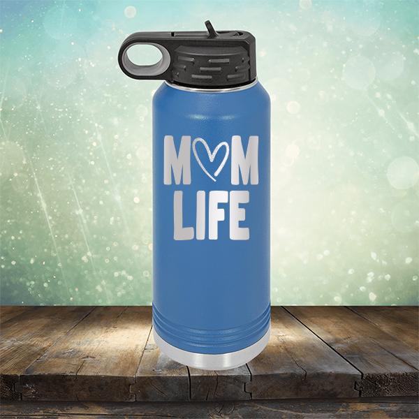 Mom Life with Heart - Laser Etched Tumbler Mug