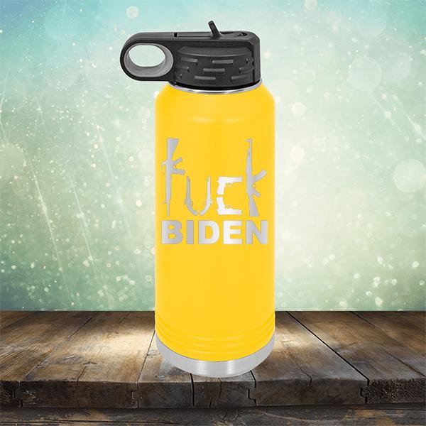 Fuck Biden Guns - Laser Etched Tumbler Mug