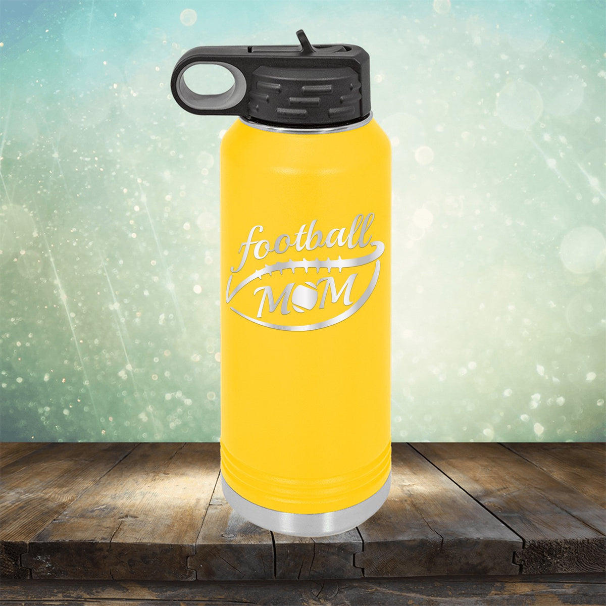Football Mom - Laser Etched Tumbler Mug
