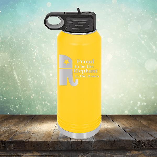 Proud To Be The Elephant in the Room - Laser Etched Tumbler Mug