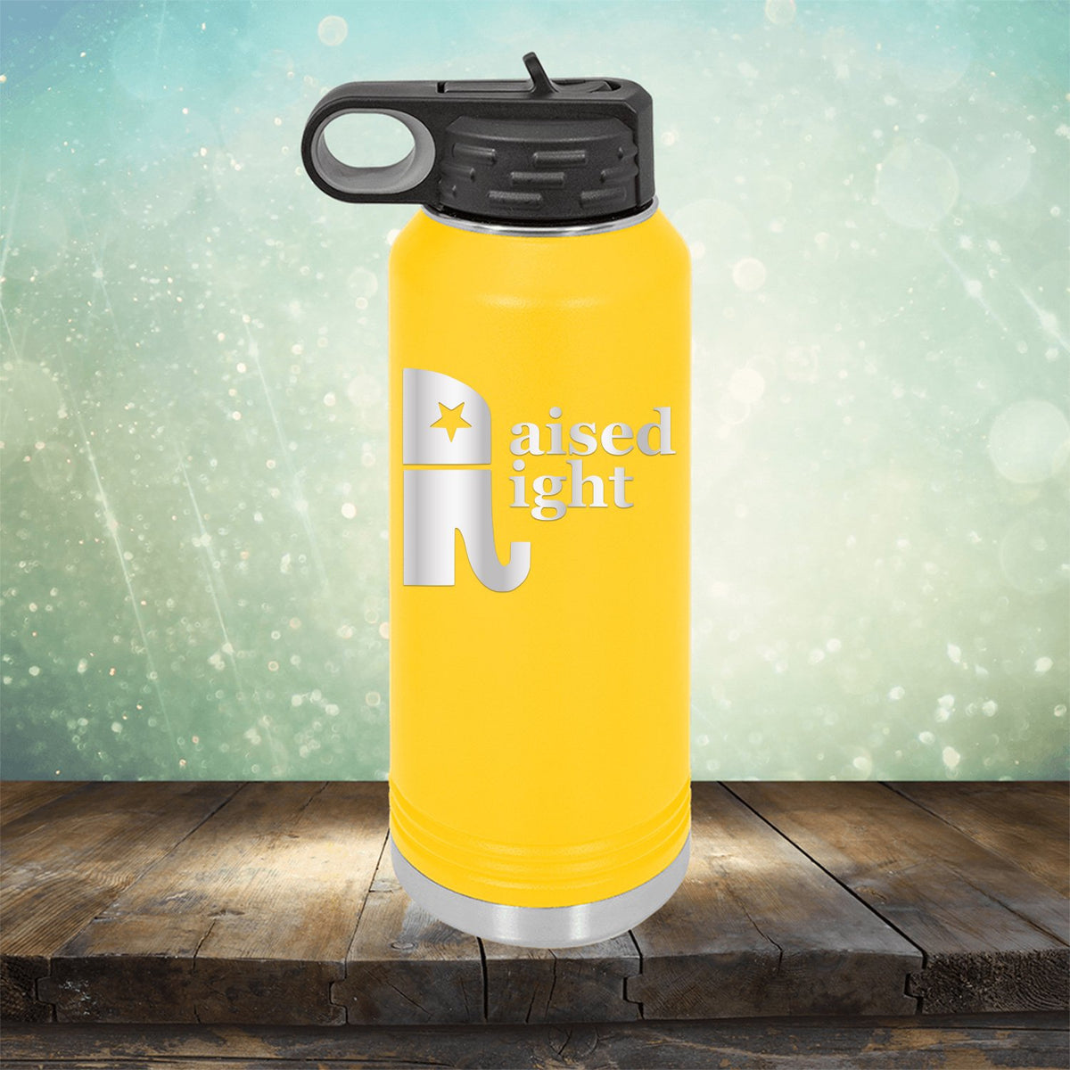 Elephant Raised Right - Laser Etched Tumbler Mug