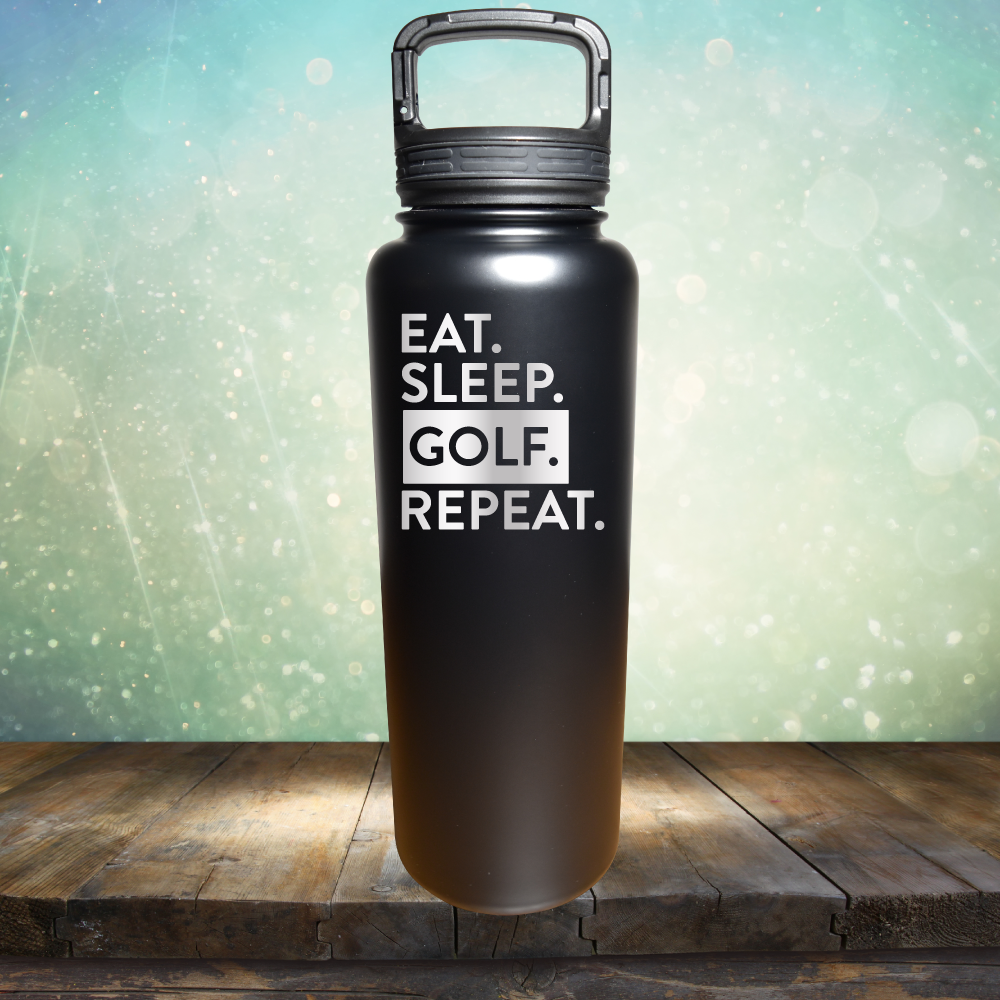 Eat Sleep Golf Repeat - Laser Etched Tumbler Mug