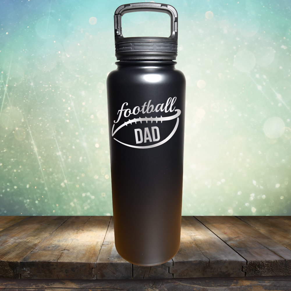 Football Dad - Laser Etched Tumbler Mug