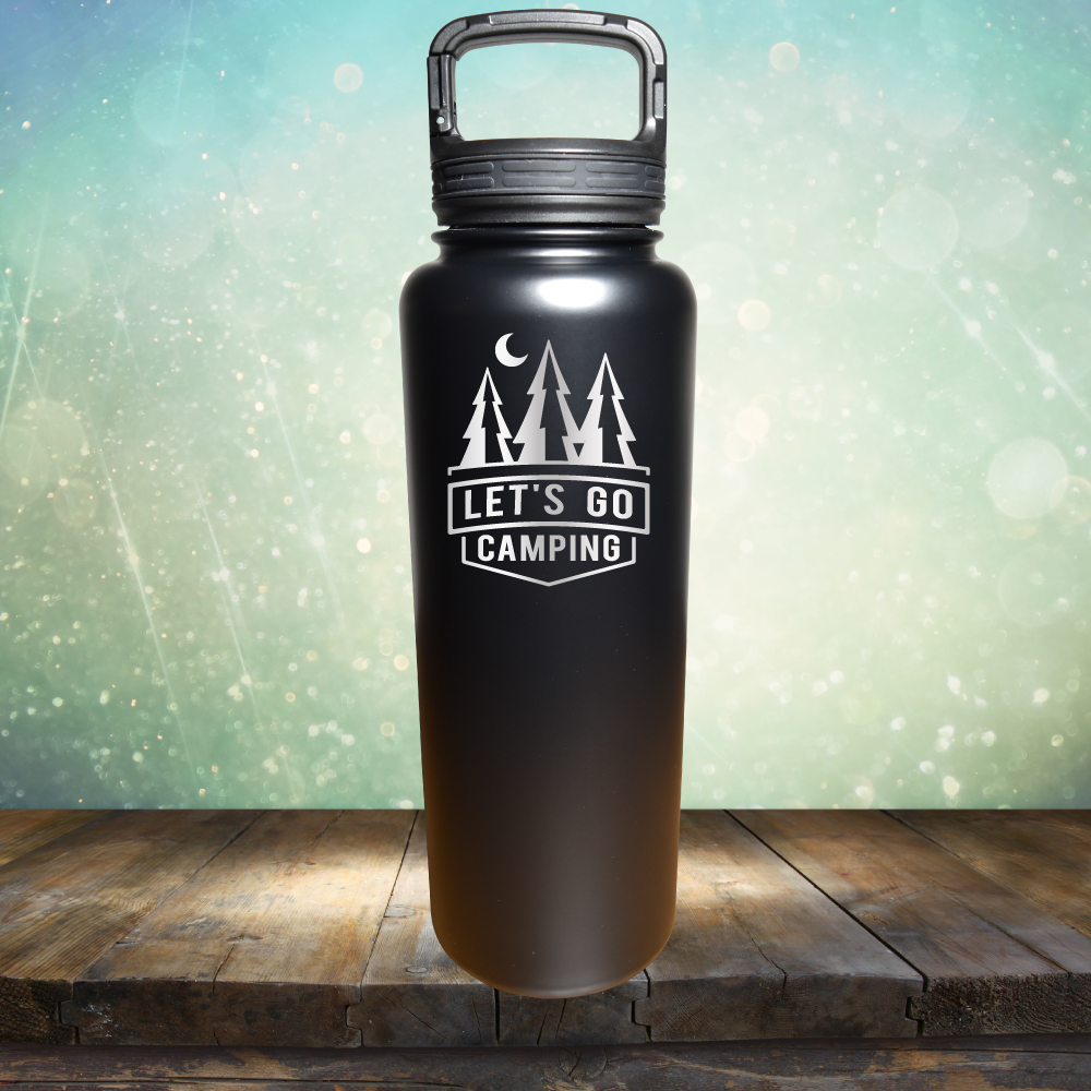 Let&#39;s Go Camping - Laser Etched Tumbler Mug