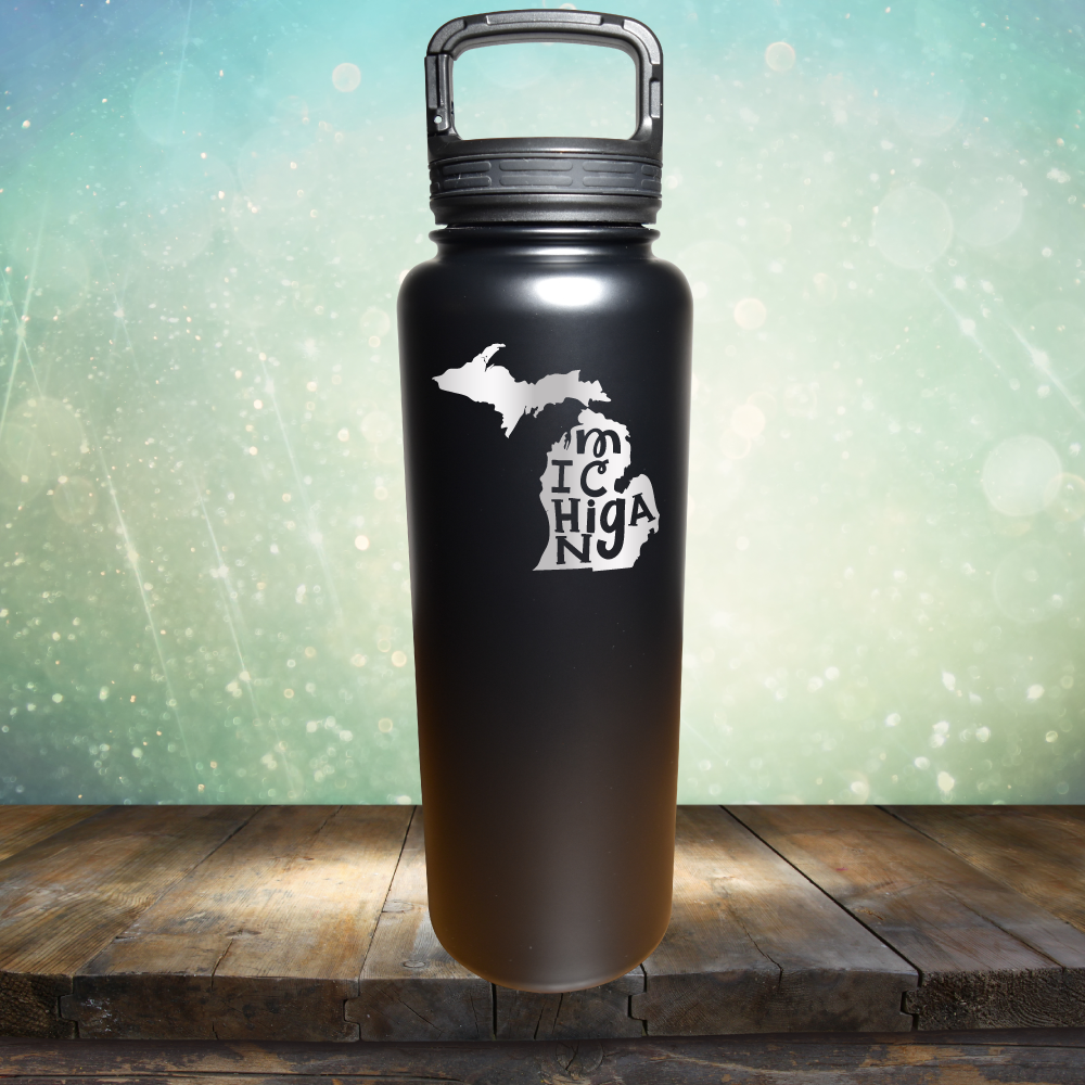 Michigan Outline - Laser Etched Tumbler Mug