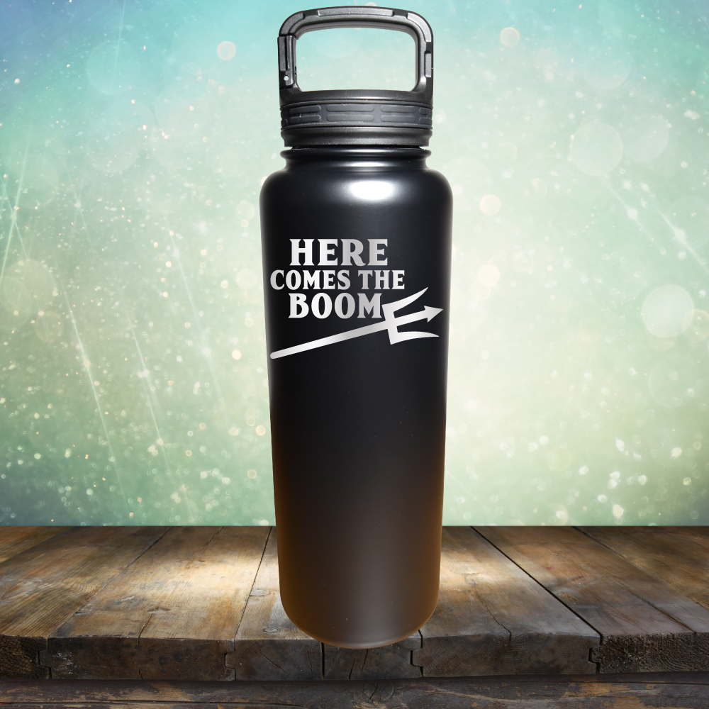 Here Comes The Boom - Laser Etched Tumbler Mug