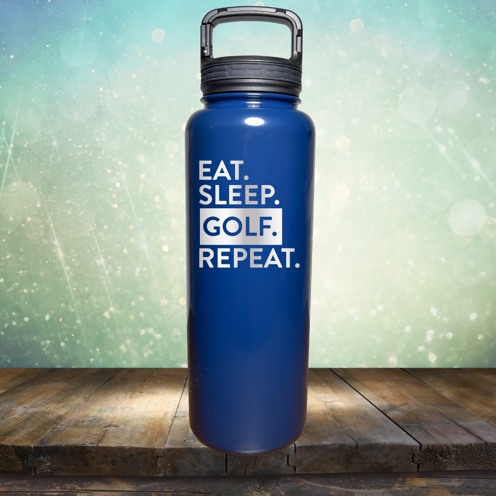 Eat Sleep Golf Repeat - Laser Etched Tumbler Mug
