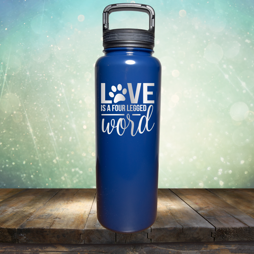 Love is A Four Legged Word - Laser Etched Tumbler Mug