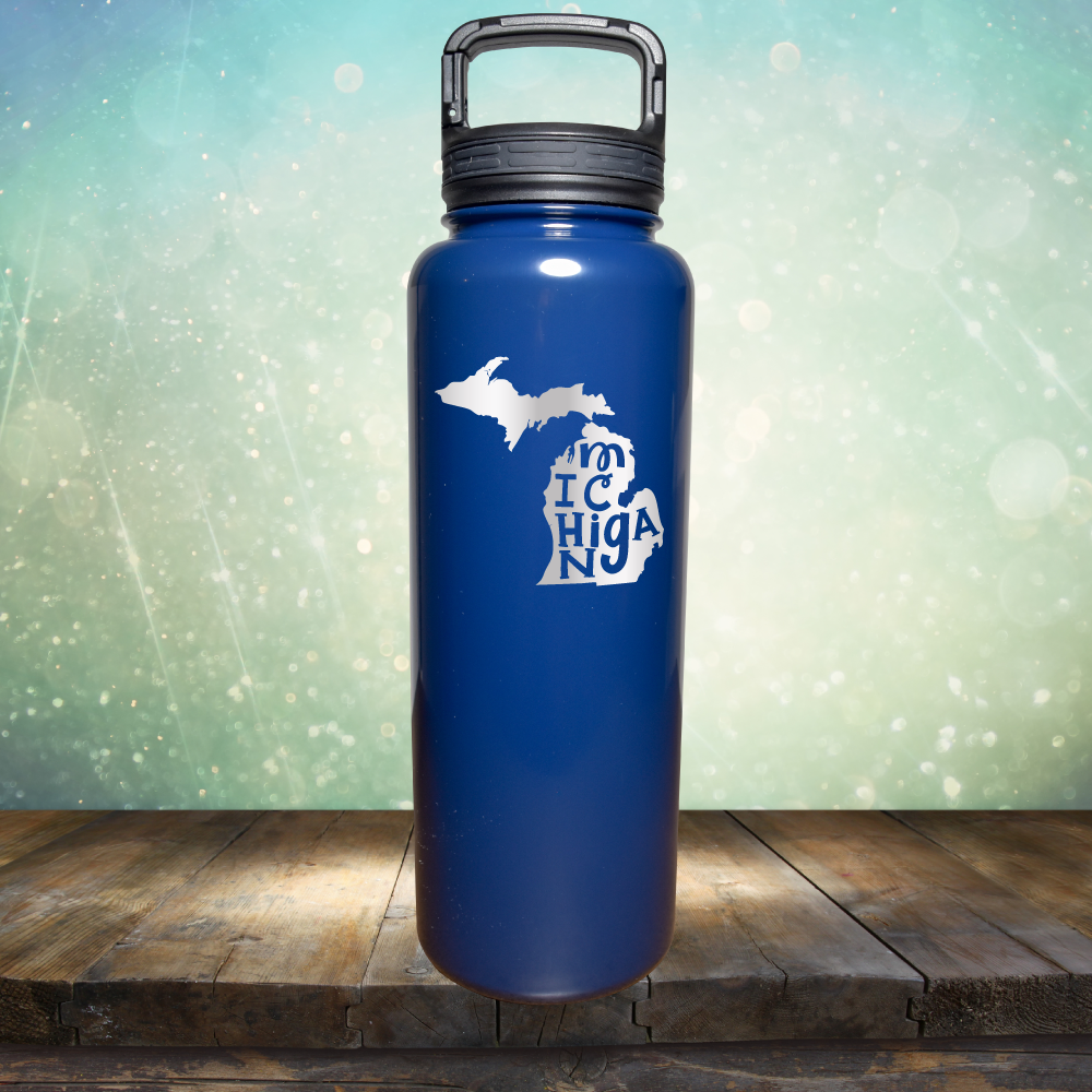 Michigan Outline - Laser Etched Tumbler Mug