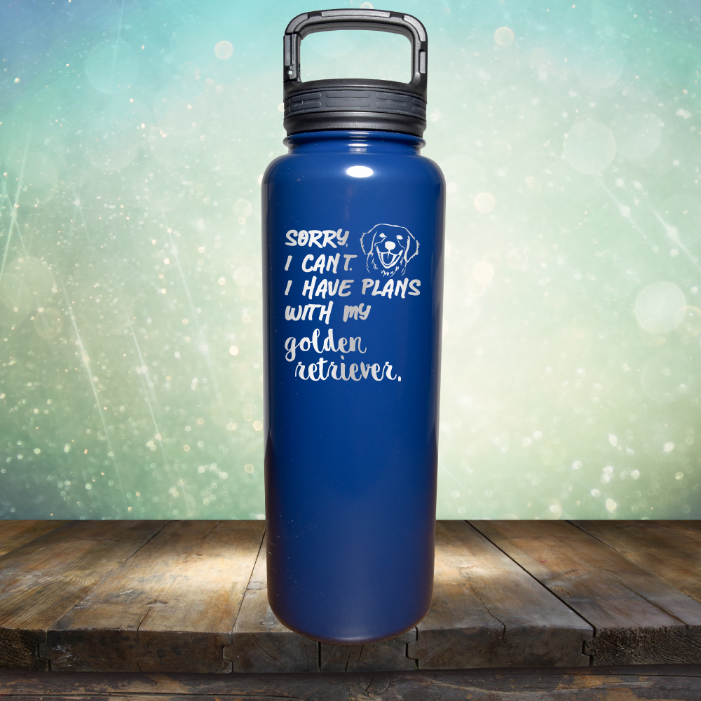 Sorry I Can&#39;t, I Have Plans With My Retriever - Laser Etched Tumbler Mug