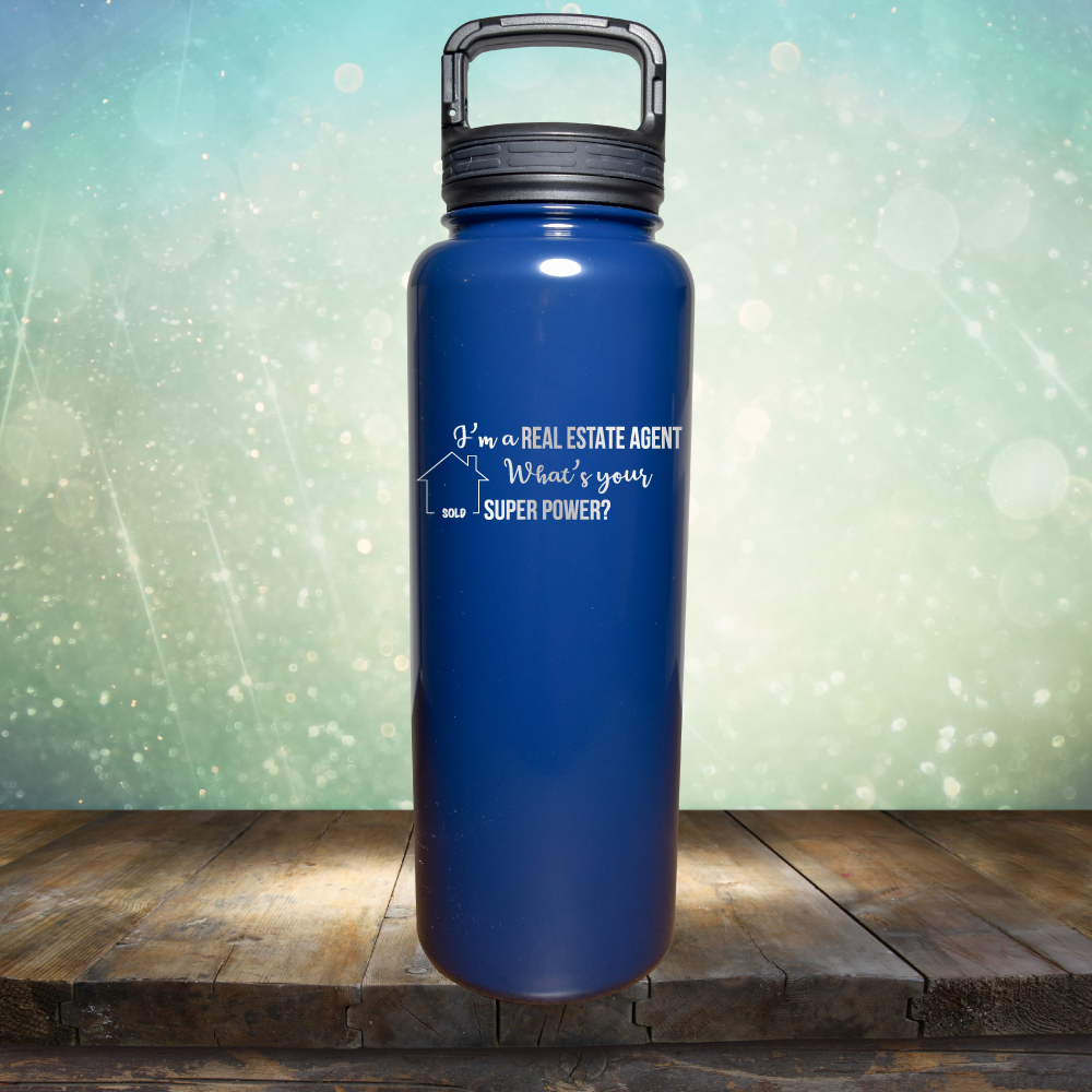 Real Estate Agent Super Power - Laser Etched Tumbler Mug