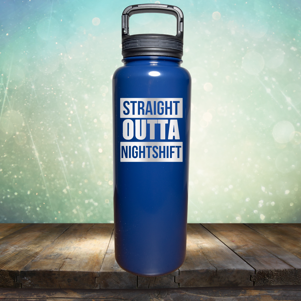 Straight Outta Night Shift - Laser Etched Tumbler Mug