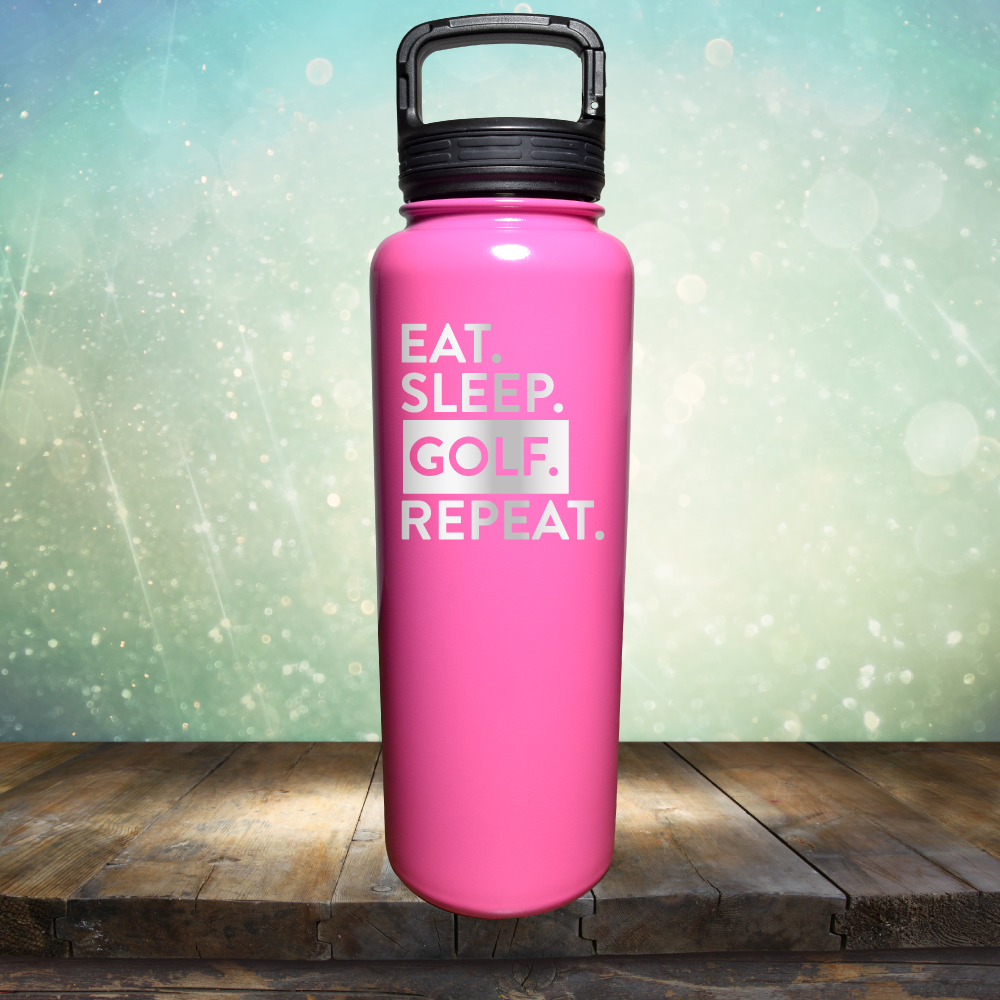 Eat Sleep Golf Repeat - Laser Etched Tumbler Mug