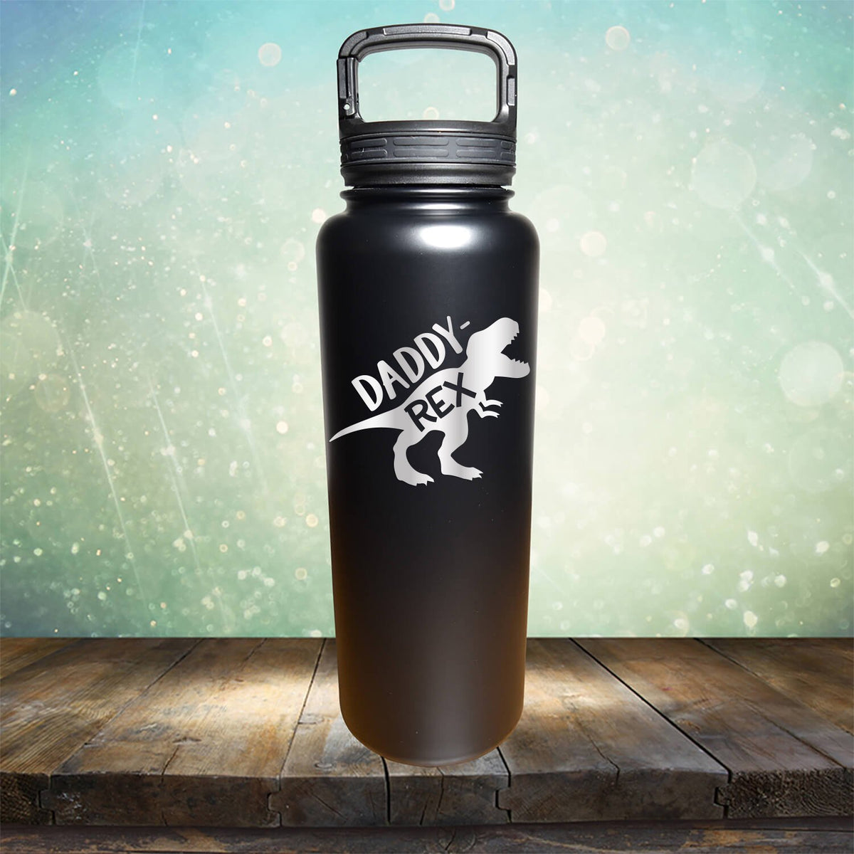 Daddy Rex Dinosaur - Laser Etched Tumbler Mug