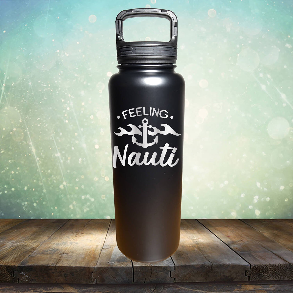 Feeling Nauti with Anchor - Laser Etched Tumbler Mug