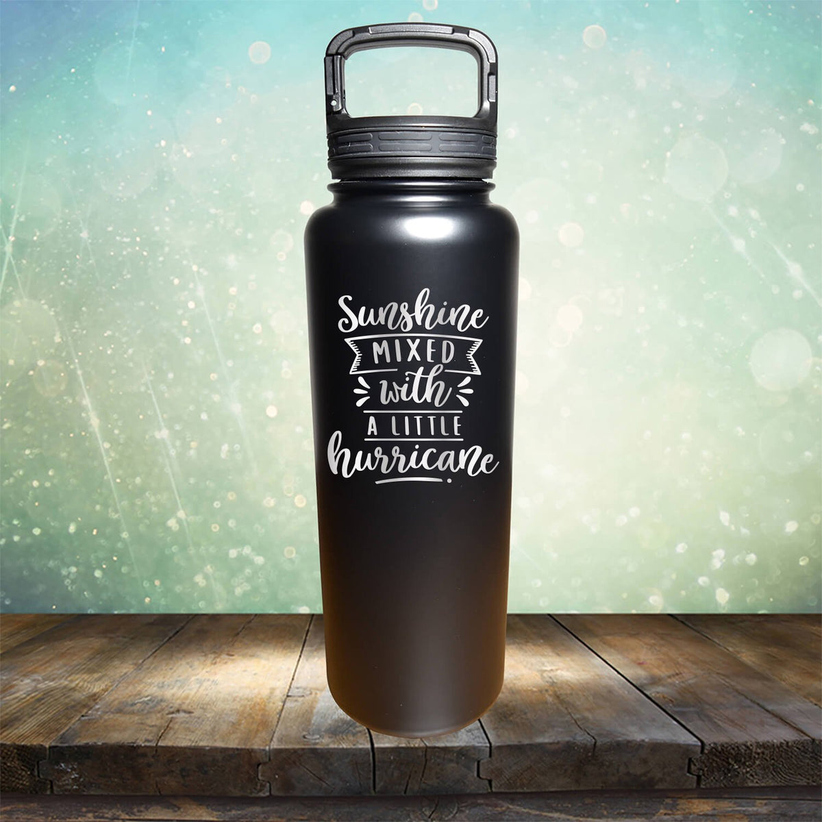 Sunshine Mixed with A Little Hurricane - Laser Etched Tumbler Mug