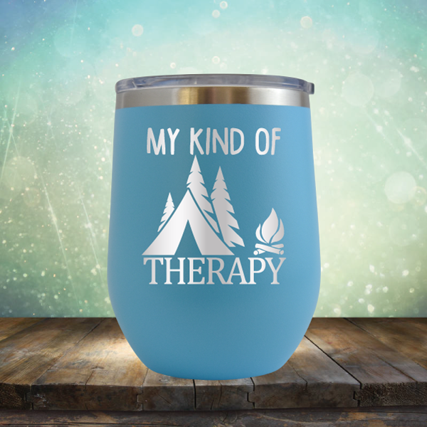 My Kind of Camping Therapy - Stemless Wine Cup