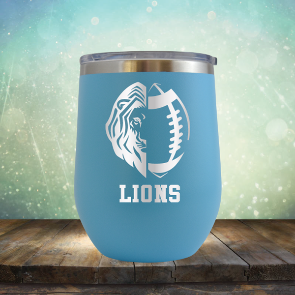 Lions Football - Stemless Wine Cup