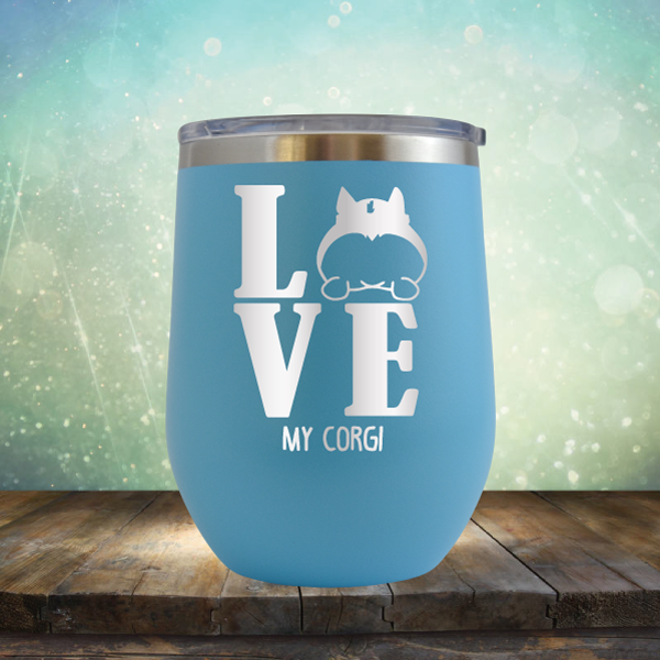Love My Corgi - Stemless Wine Cup
