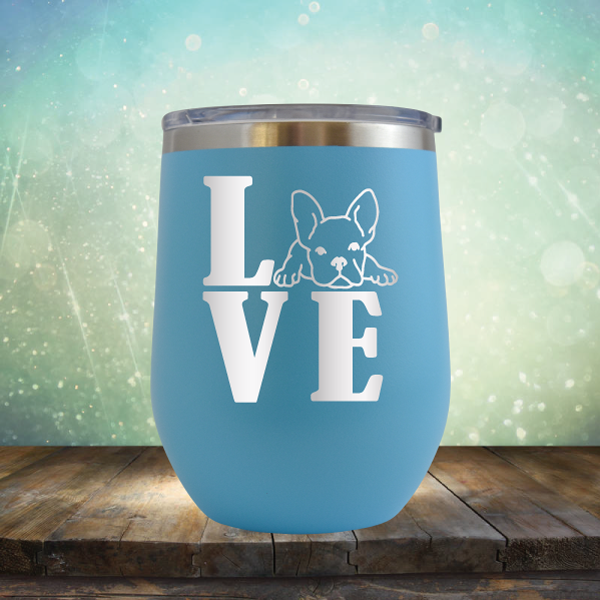 Love Frenchie - Stemless Wine Cup