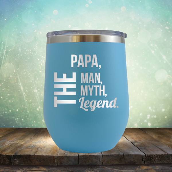 PAPA, The Man, The Myth, The Legend - Stemless Wine Cup