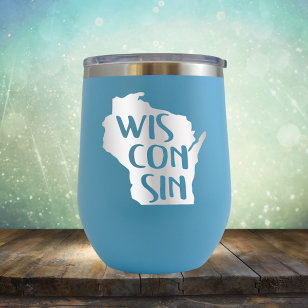 Wisconsin Outline - Stemless Wine Cup