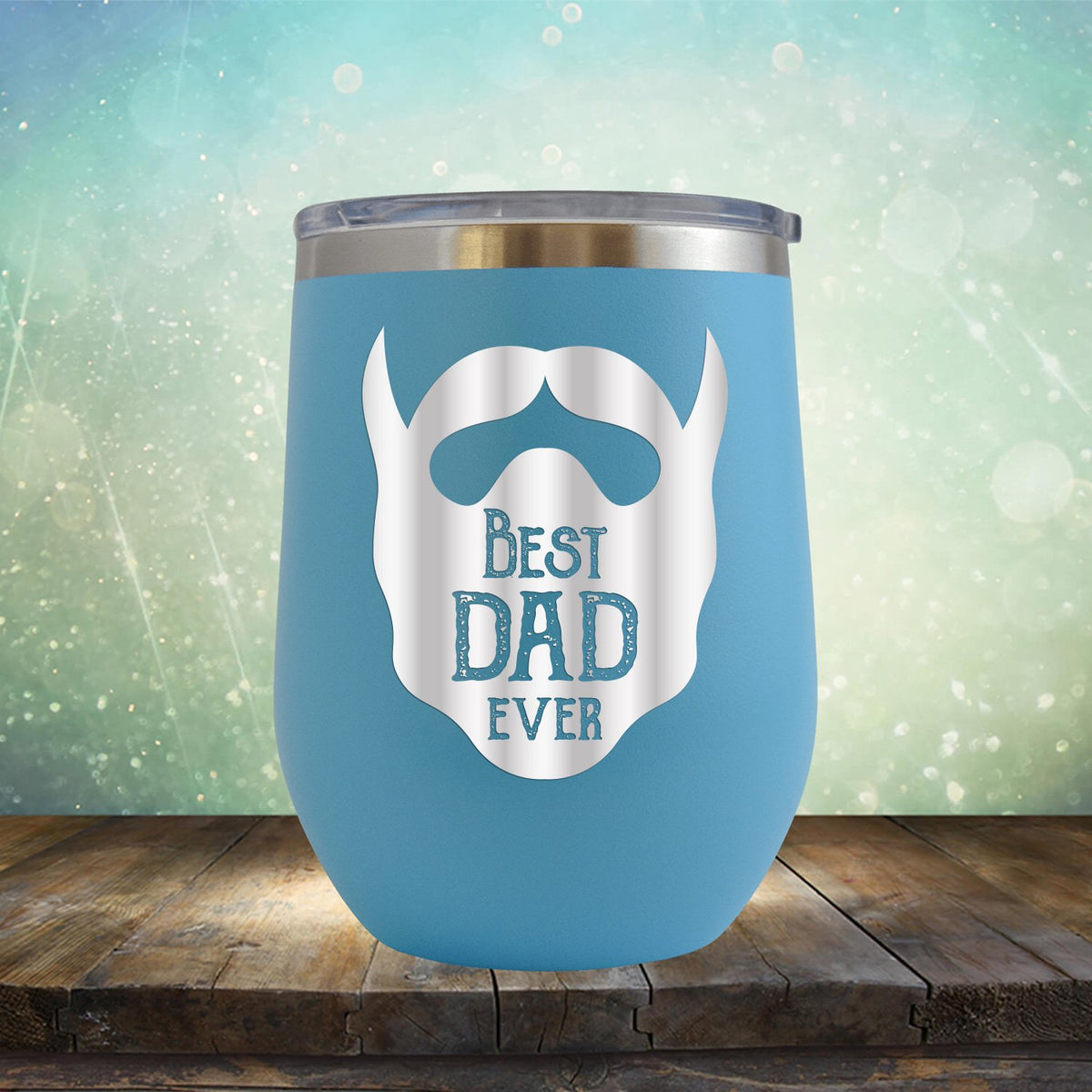 Best Dad Ever Beard - Stemless Wine Cup