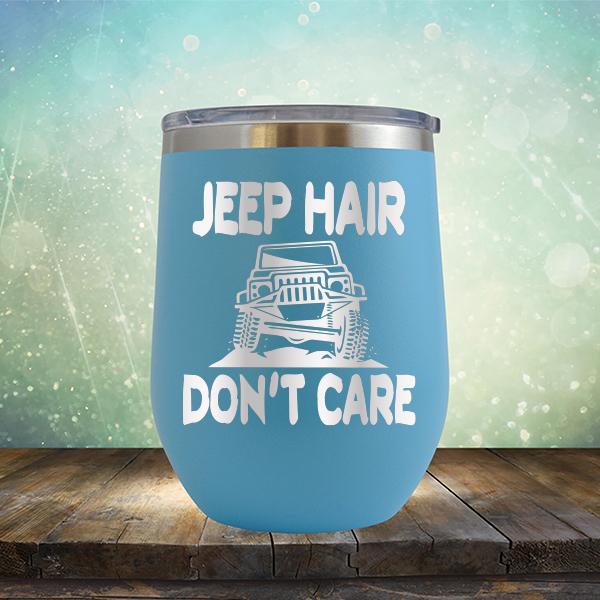 Jeep Hair Don't Care - Stemless Wine Cup