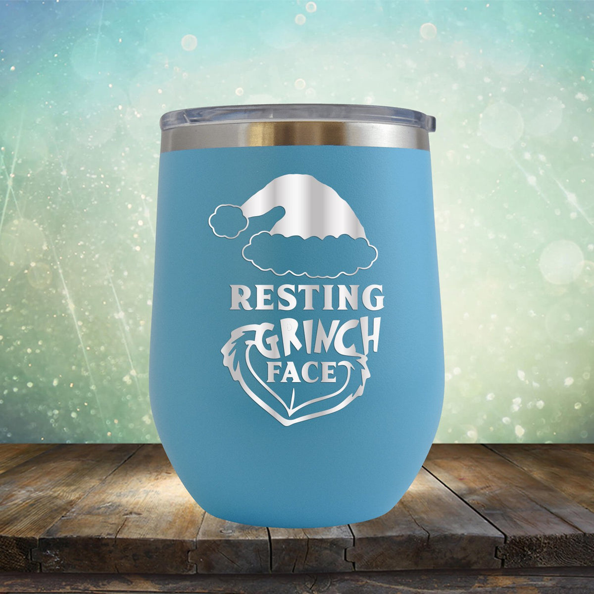 Resting Grinch Face - Wine Tumbler